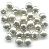 4mm Silver Plated SMOOTH ROUND Beads