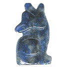 10x20mm 3-D Sodalite HOWLING COYOTE/WOLF Animal Fetish Bead