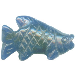 15x24mm Sodalite 3-D FISH Animal Fetish Bead