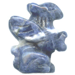 20mm Sodalite 3-D GRIFFIN Bead