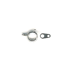 7mm Nickel Plated Spring CLASP & CLUTCH