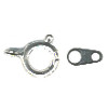 7mm Nickel Plated Spring CLASP & CLUTCH