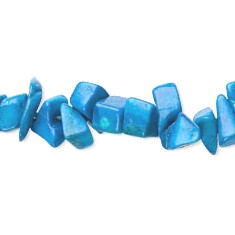 6" Strand Turquoise (Dyed) Howlite CHIP/NUGGET Beads