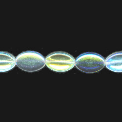 11x16mm Transparent Crystal A/B Vitrail Pressed Glass FLAT OVAL Beads
