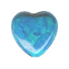 12mm Turquoise Dyed Howlite PUFFY HEART Beads