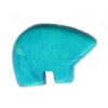 13x18mm Turquoise Dyed Howlite ZUNI BEAR Animal Fetish Bead