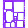 9" x 11.5" Shape Templates & Border Edger STENCIL: Geometric Frames