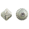 5x7mm Sterling Silver Fluted BICONE (Hogan) Beads