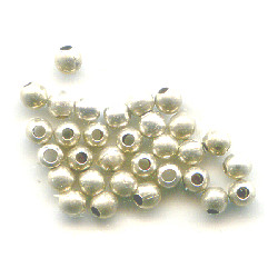 2mm Sterling Silver Smooth ROUND Beads
