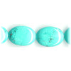 16x20mm Stabilized Blue Turquoise FLAT OVAL Beads