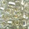 4mm Transparent Crystal, Silver Lined Czech Glass "E" BEADS (Rocaille)