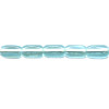 4x8mm Transparent Light Aqua Blue 4-Sided Czech Pressed Glass RICE Beads
