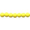 4mm Opaque Yellow Pressed Glass (Druk) Smooth ROUND Beads