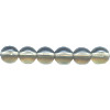 6mm Transparent Smoke Grey Pressed Glass SMOOTH ROUND Beads