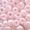 4mm Opaque Light Pink Pearl Czech Glass "E" BEADS (Rocaille)