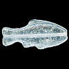 11x24mm Transparent Crystal Pressed Glass Trout / FISH Beads
