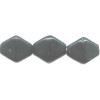 6x8mm Opaque Black Pressed Glass 4-Sided BICONE Beads