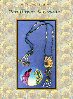 Beaded Amulet Bag ~ Sunflower Serenade  #2