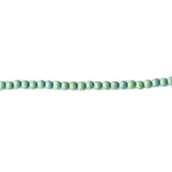 2mm Stabilized Green Turquoise ROUND Beads - 8" Strand