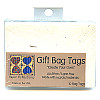 Paper Reflections® 2-1/8" x 3" Blank FOLDING TAGS - White Specs