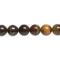 8mm Tiger Iron ROUND Beads