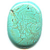 29x39mm Blue Chalk Turquoise (Magnesite) OVAL CABOCHON Pendant/Focal Bead