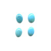4x6mm Stabilized Blue Turquoise OVAL CABOCHONS
