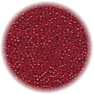 22/o *Vintage* Italian SEED Beads - Transparent Red