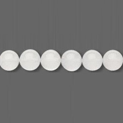 6mm White Agate ROUND Beads