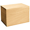5.88" x 3.75" x 3.88" Hollow Hinged Basswood BOX - Unfinished