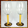 Yellowheart & Ebony Swirl Laminate 10 oz. Wine Glass Set ~ JBC Woodcraft®
