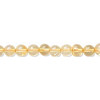 5mm Yellow Citrine ROUND Beads