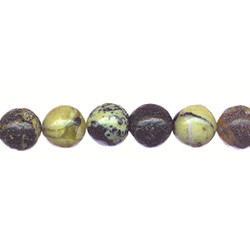 6mm Yellow Turquoise ROUND Beads